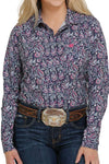 Cinch Ladies Navy Paisley Shirt