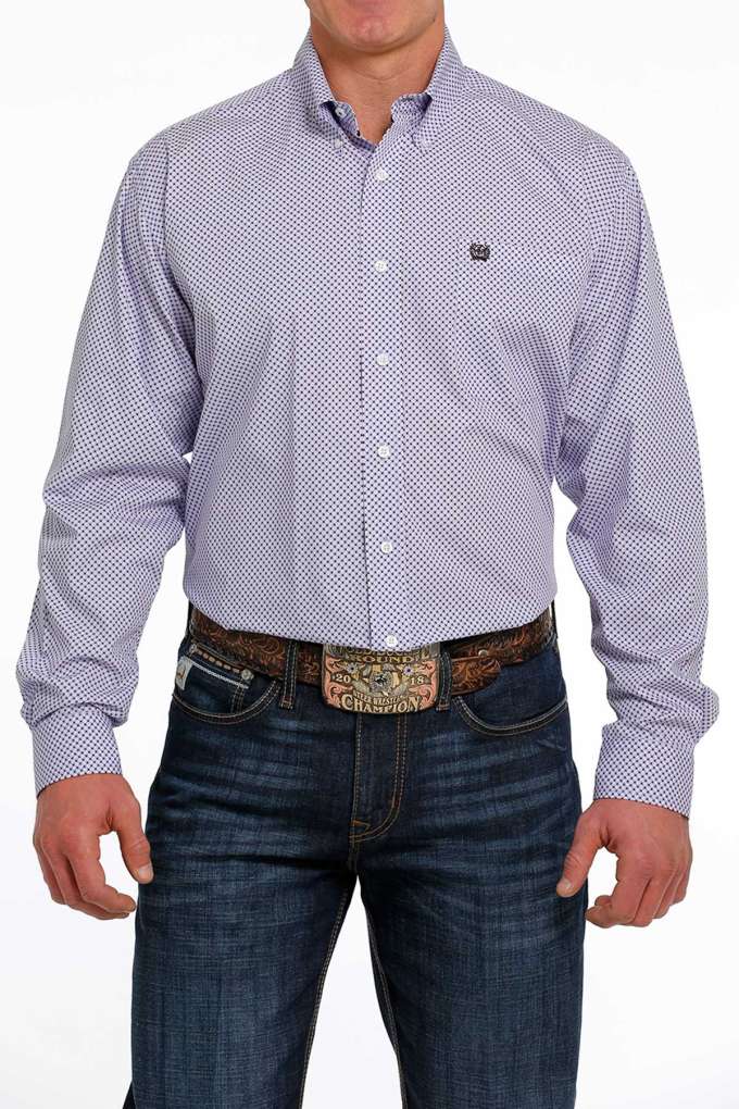 Cinch Mens Circle Dot Shirt