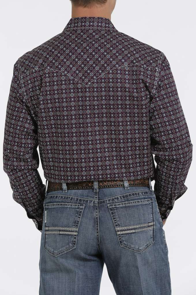 Cinch Mens Feature Tile Shirt