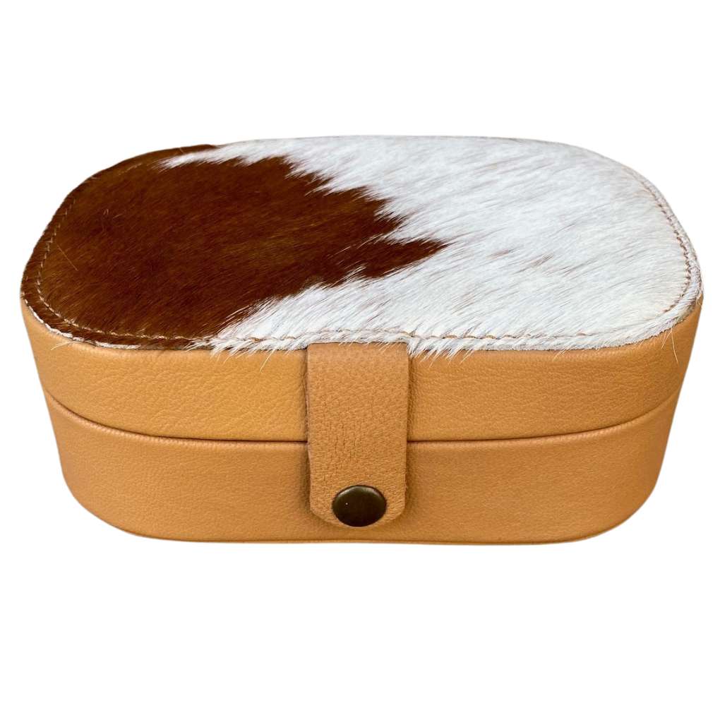 Design Edge Travel Cowhide Jewellery Box