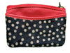Design Edge Florida Card &amp; Change Cowhide Purse Polka