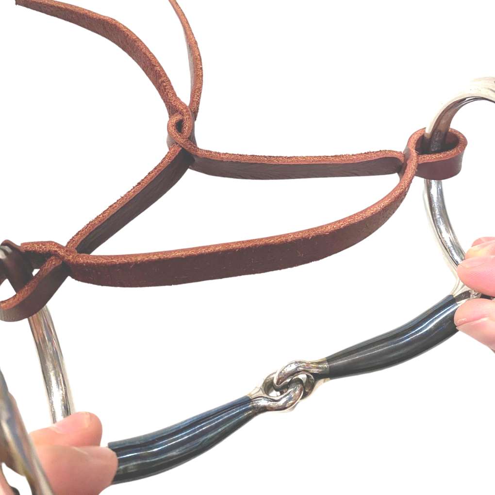 Tts Lip Strap Latigo Slit Braid