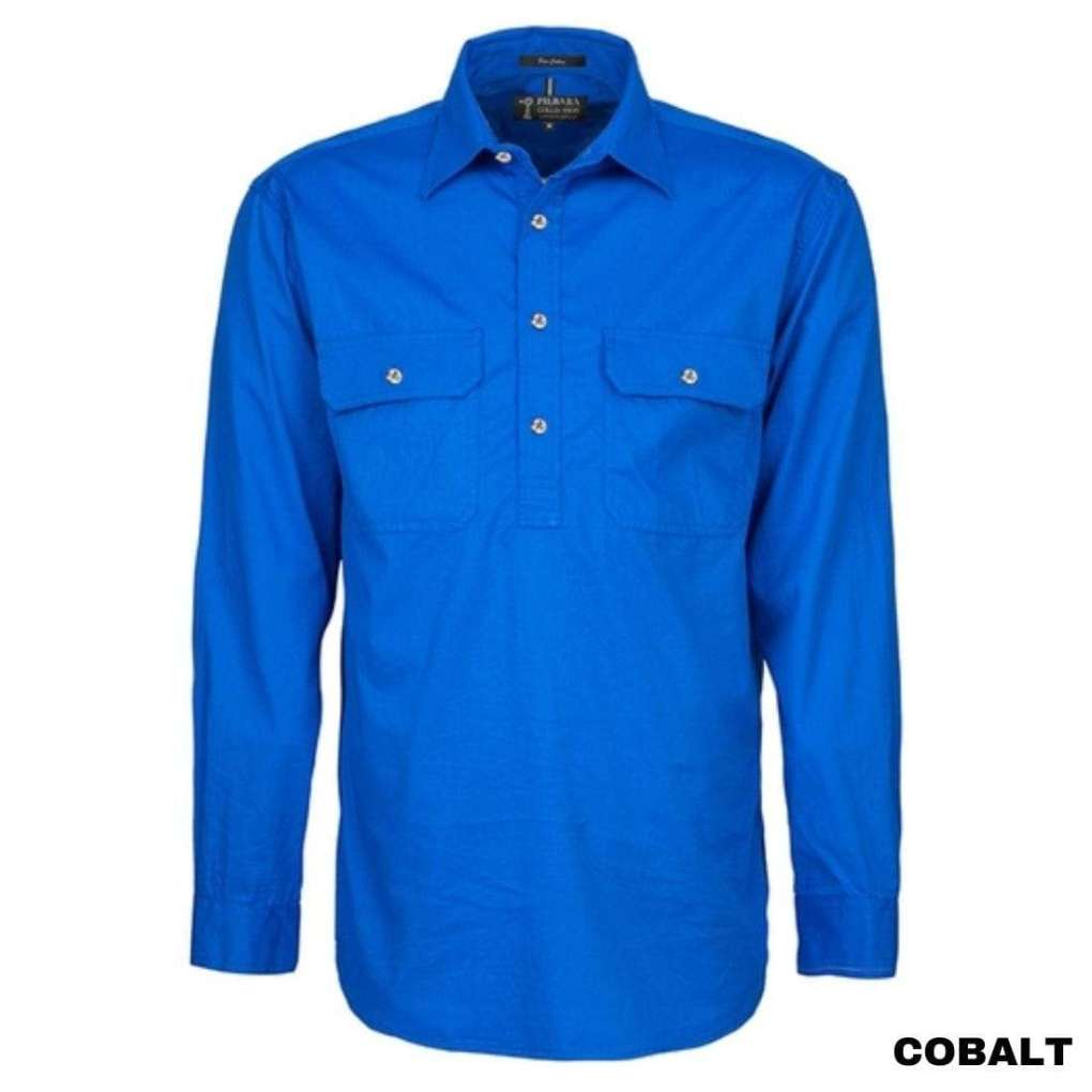 Ritemate Pilbara Mens Closed Front L/W Shirt