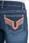 Pure Western Ladies Aztec Boot Cut Jeans