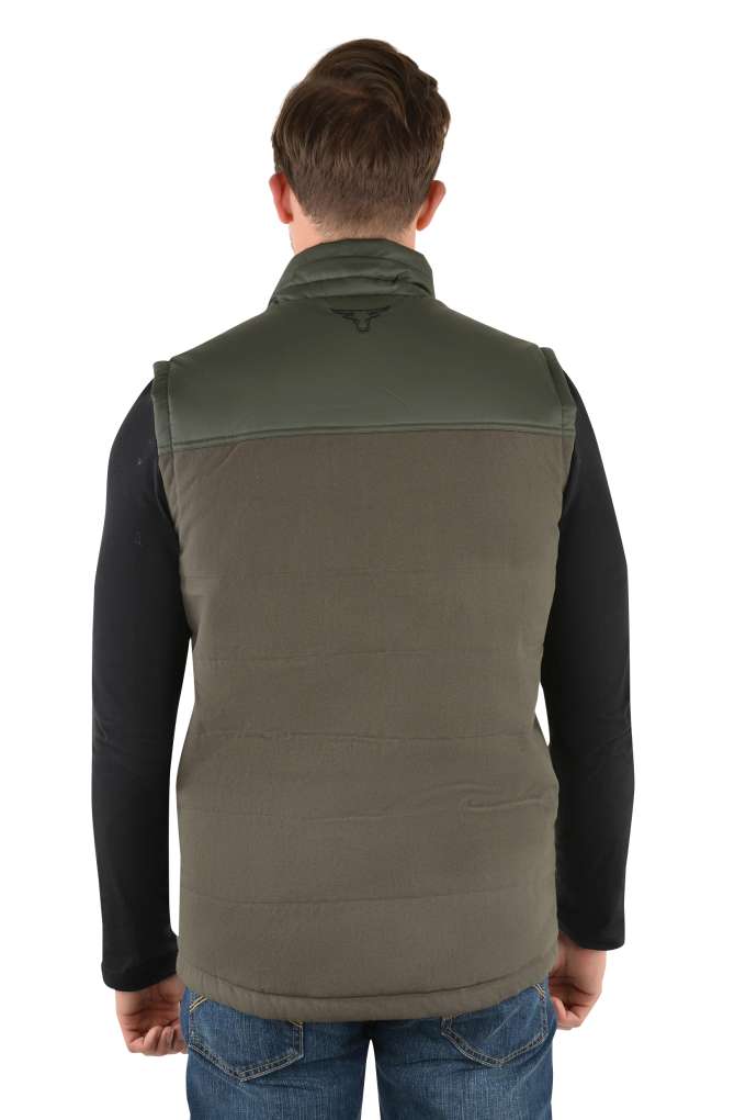 Pure Western Mens Cameron Canvas Vest