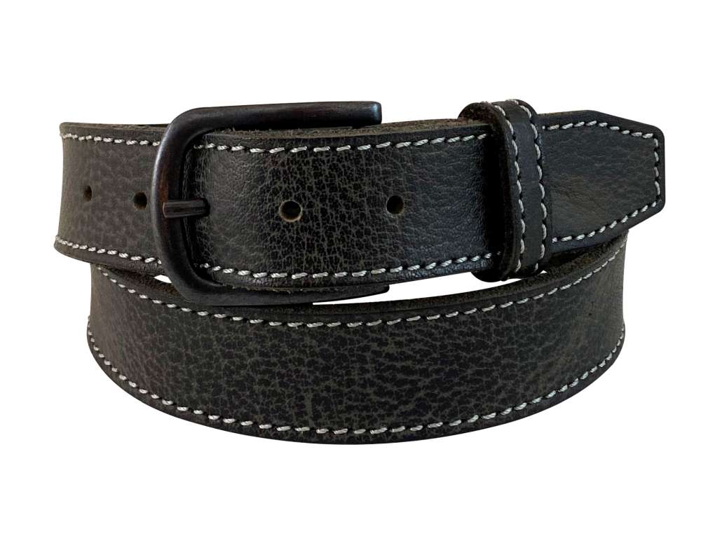 Roper Ladies Black With Edge Stitch Belt
