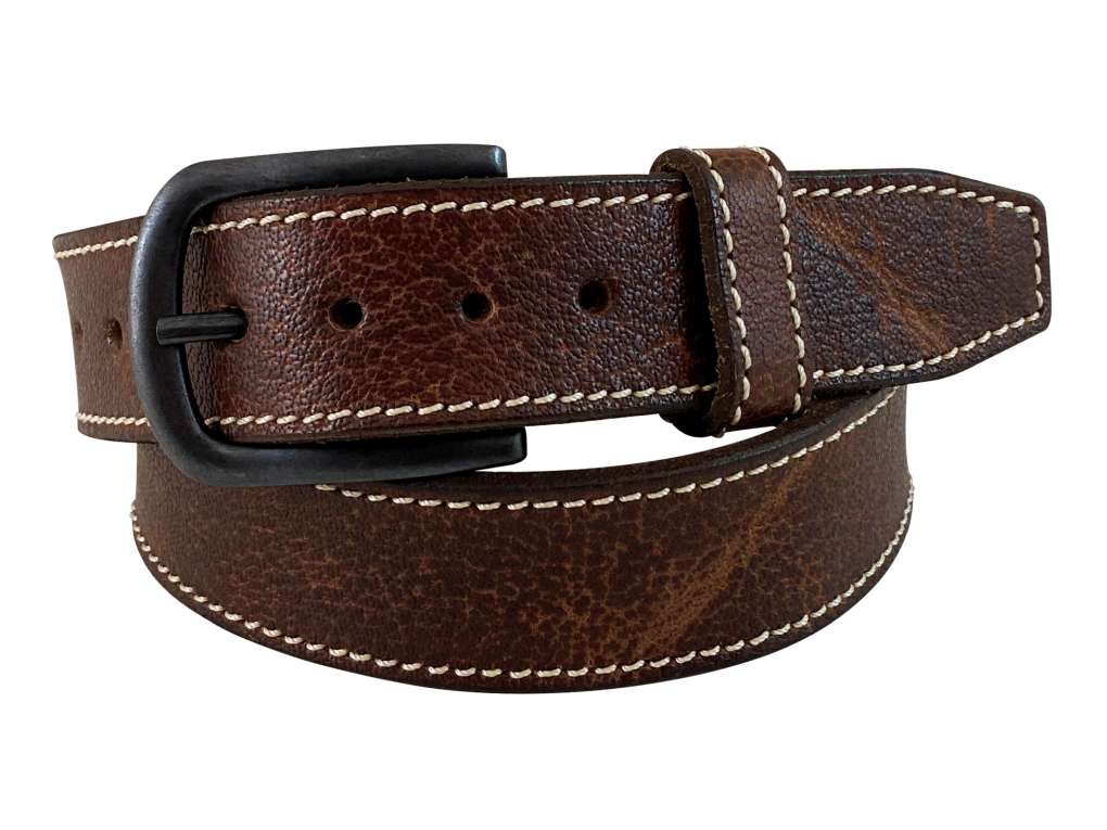 Roper Ladies Brown With Edge Stitch Belt