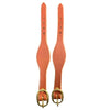 Tts Stirrup Fender Keepers Shaped Leather Pair Brass Buckle