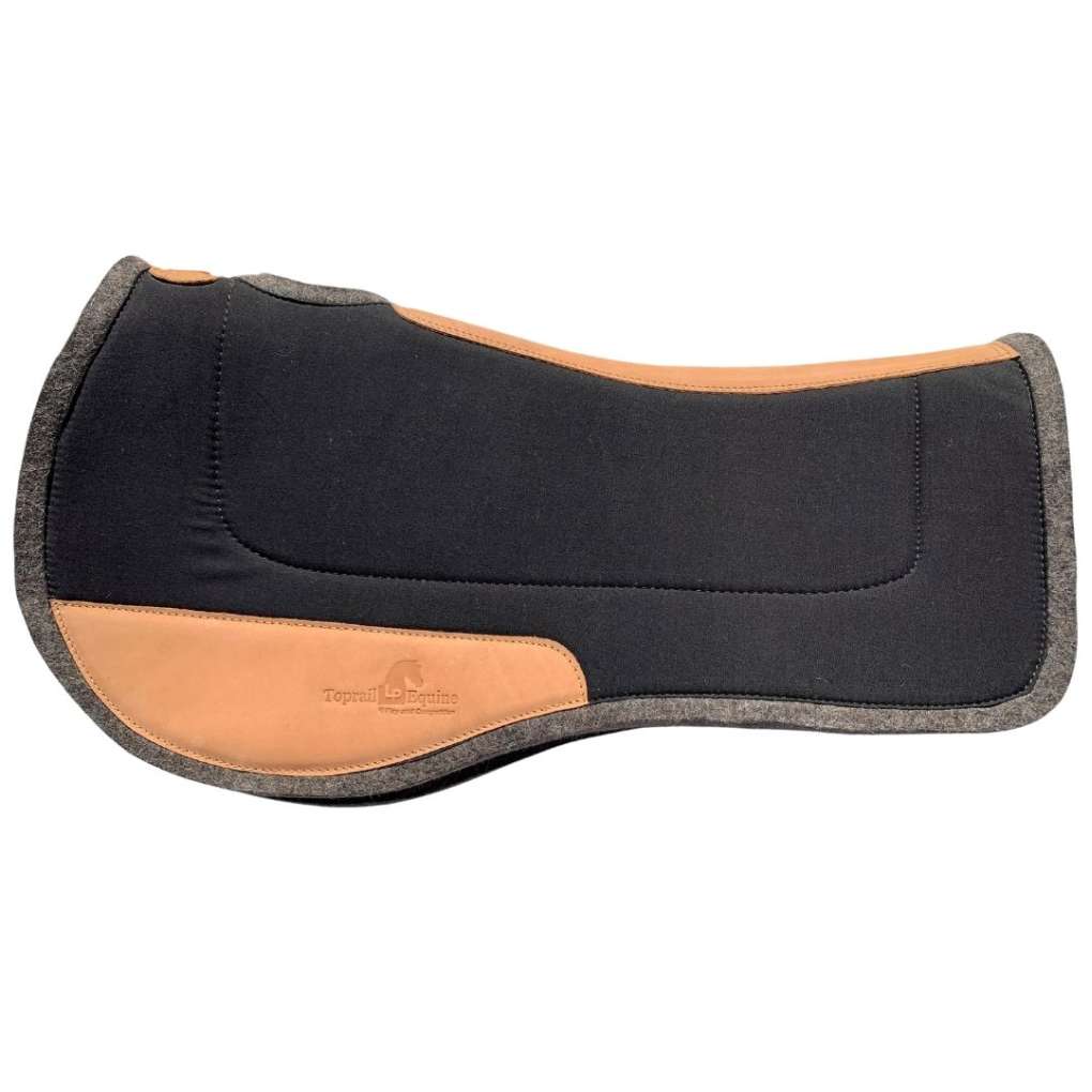 Toprail Contoured Wool Felt Saddle Pad