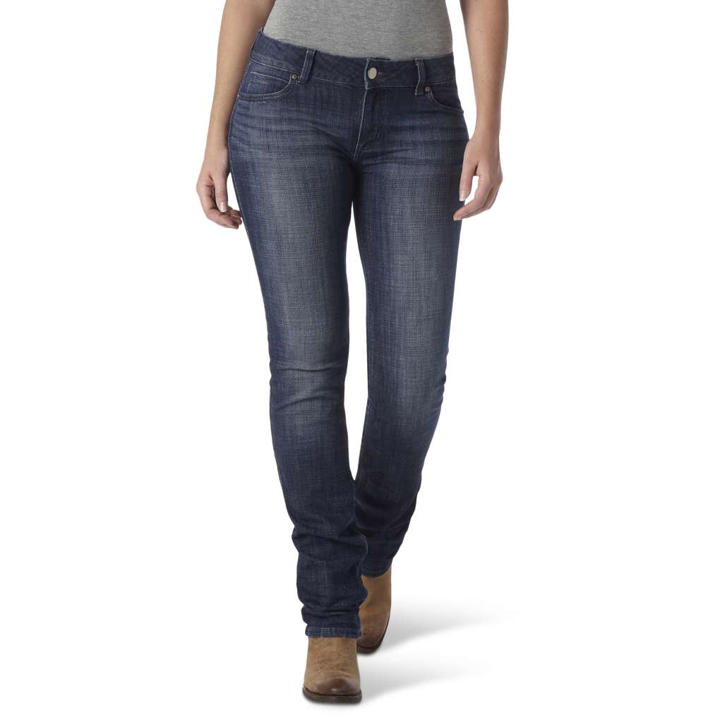 Wrangler 09MWTDS34 Ladies Essential Straight Jeans