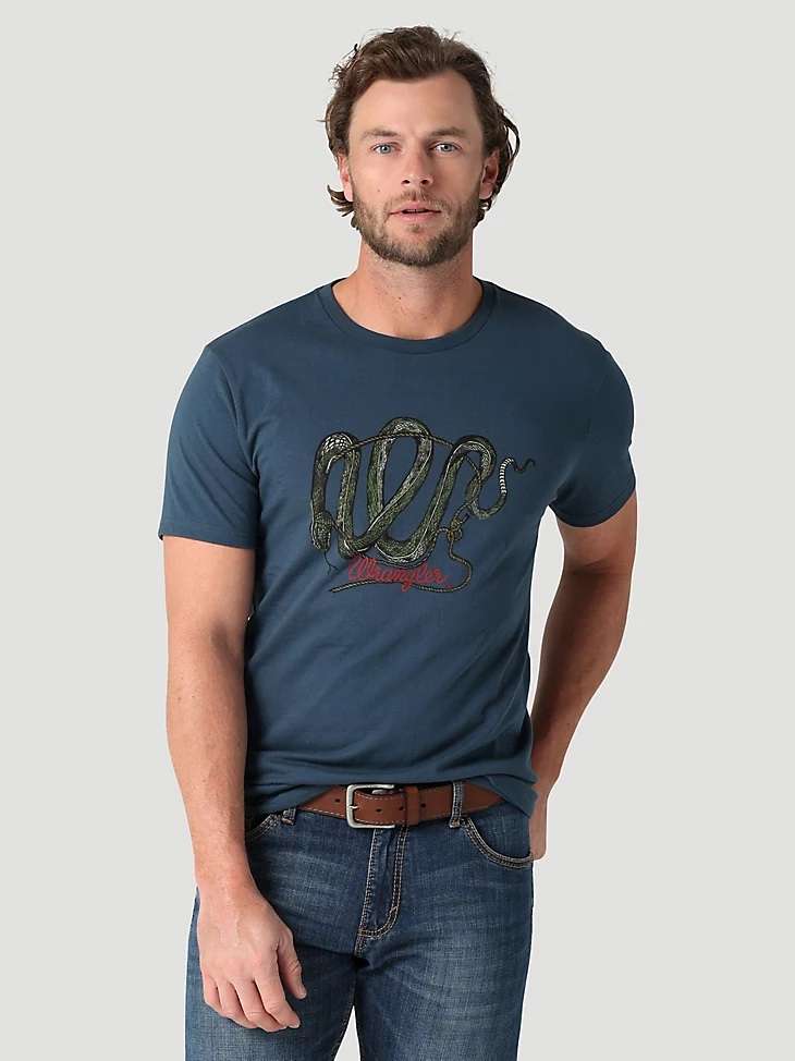 Wrangler Mens Snake Rope Tee