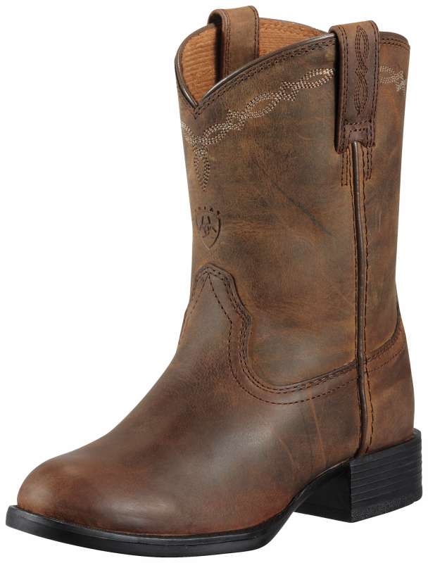 Ariat Kids Heritage Roper Distressed Brown