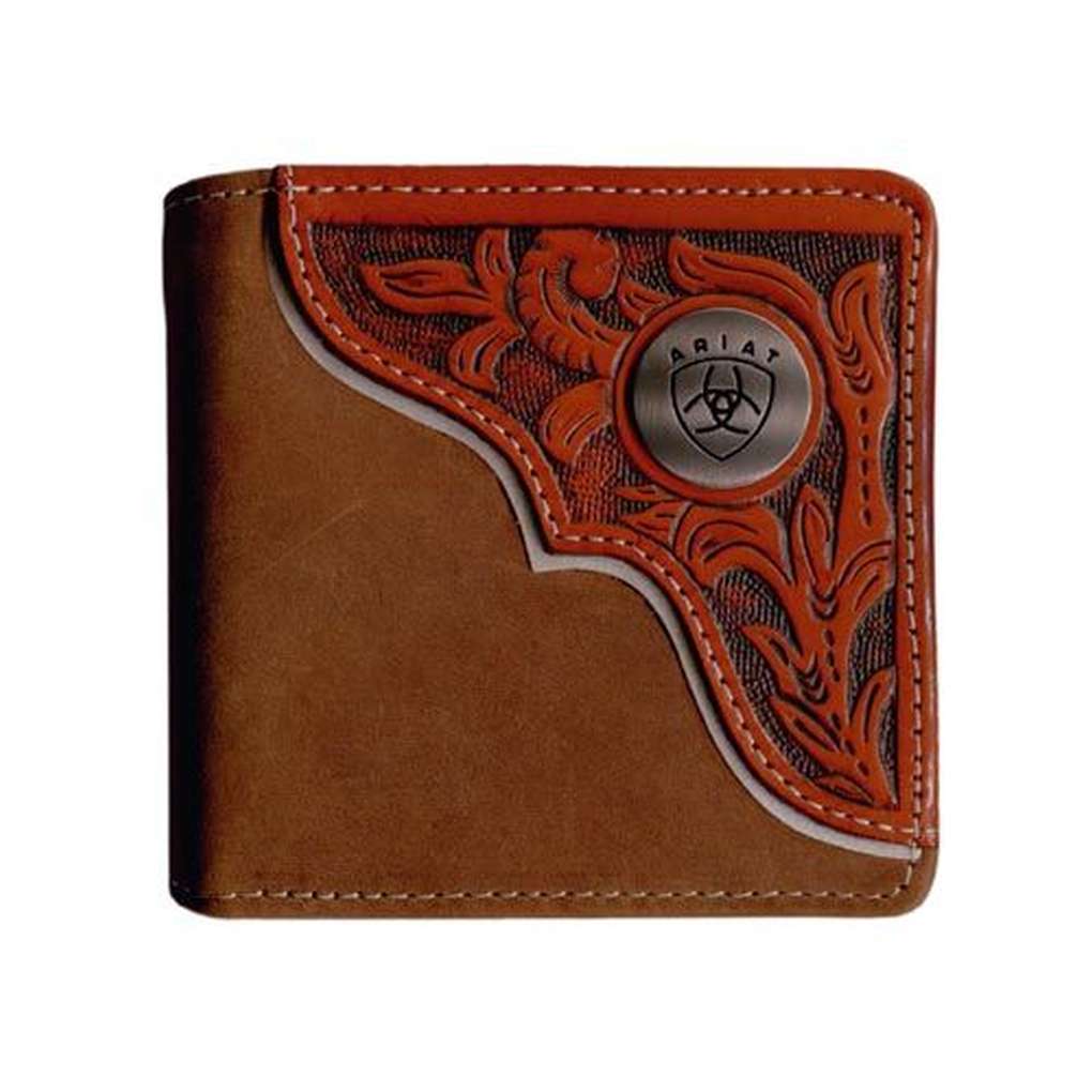 Ariat Tooled Overlay Bifold Wallet