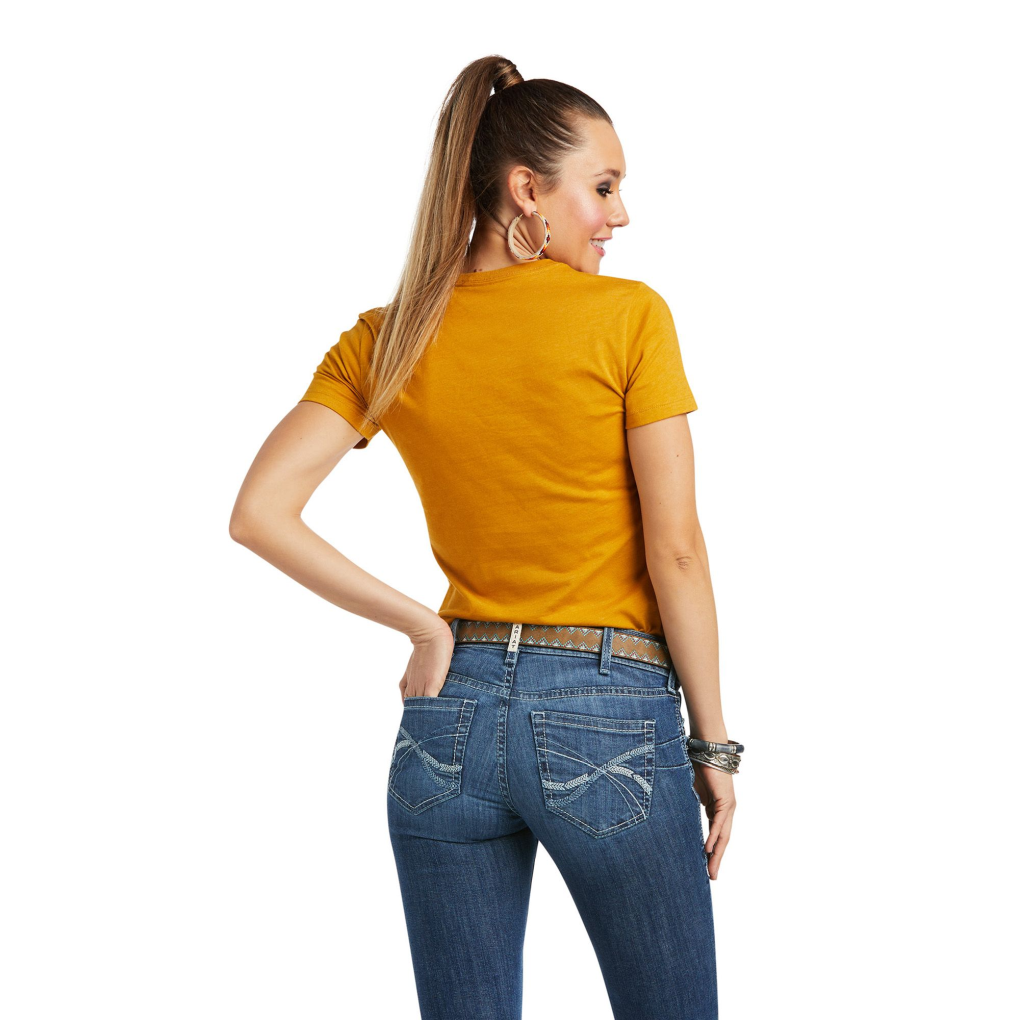 Ariat Ladies Farm Girl Tee Buckhorn Heather