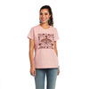 Ariat Ladies Real Fiesta Log Tee Bridal Rose