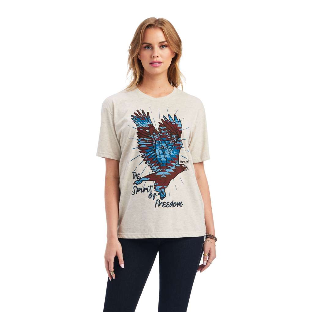 Ariat Ladies Freedom Spirit Tee Oatmeal