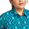 Ariat Ladies Kirby Stretch Shirt Lake Blue