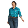 Ariat Ladies Kirby Stretch Shirt Lake Blue