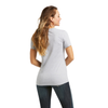 Ariat Ladies Retro Cow Gal Tee Athletic Heather