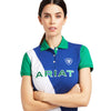 Ariat Ladies Taryn Polo Mazarine Blue/Pool Table