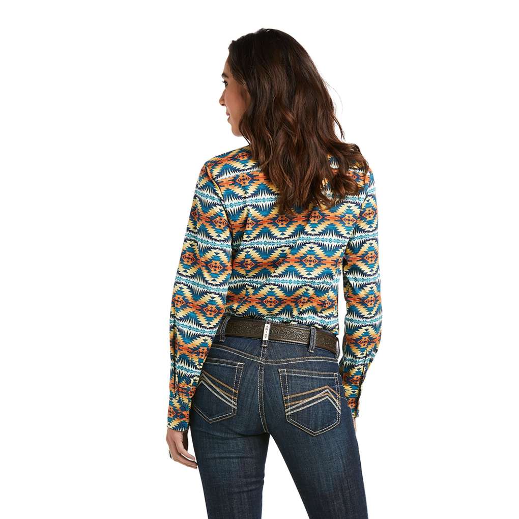 Ariat Ladies Pendleton Team Kirby Stretch Shirt Night Dance