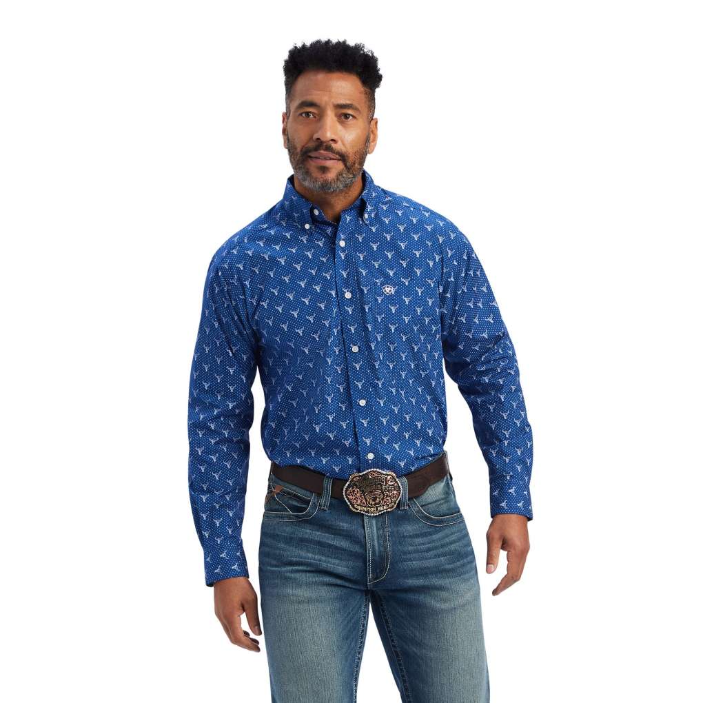 Ariat Mens Jai Classic Fit Shirt Royal Sapphire