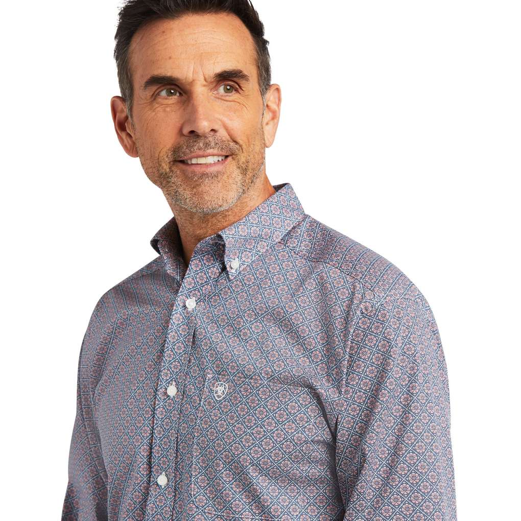 Ariat Mens Tenzin Stretch Shirt Poppies