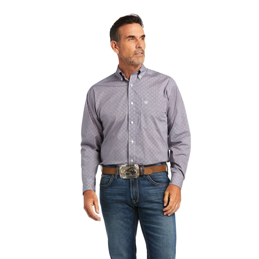 Ariat Mens Tenzin Stretch Shirt Poppies