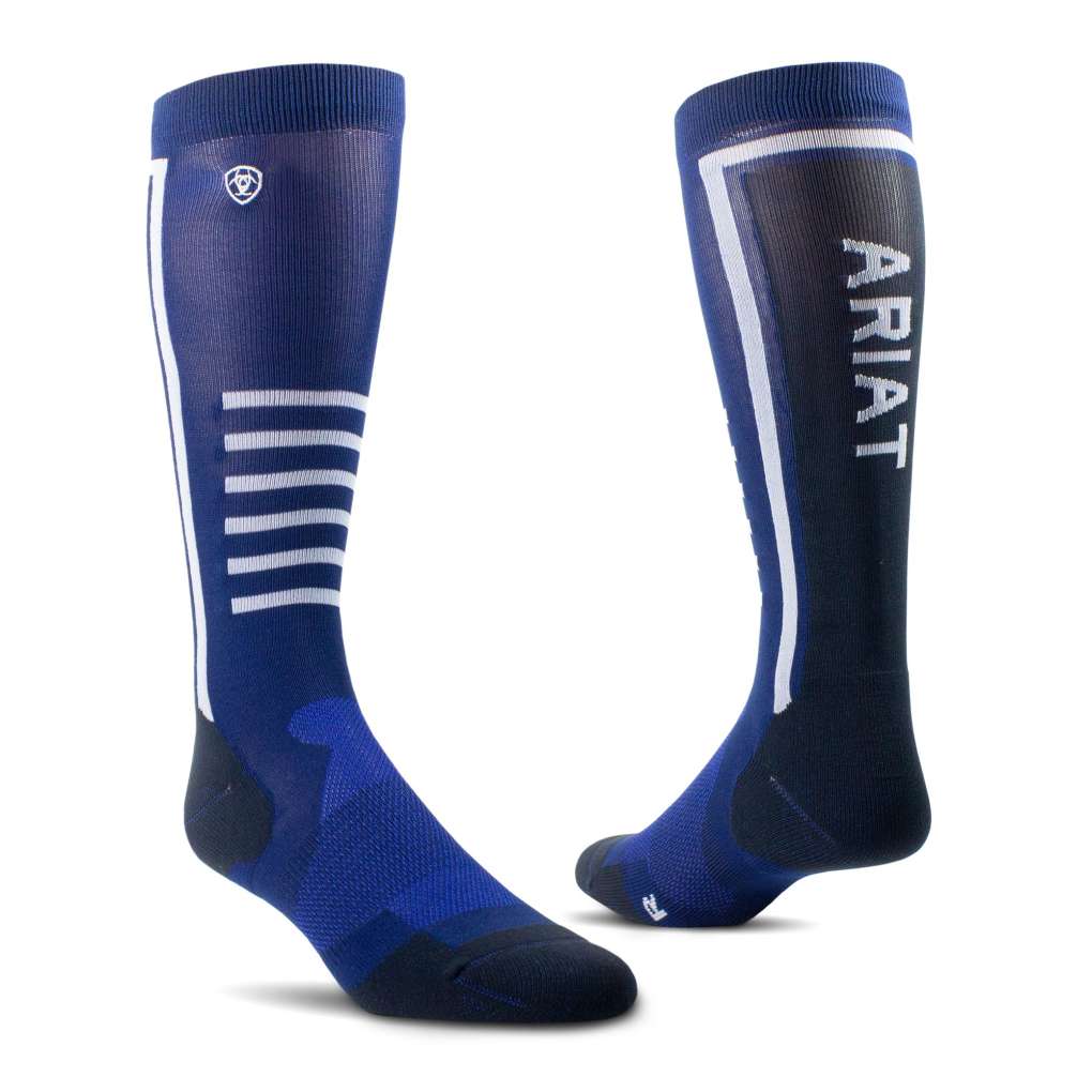 Ariat Uni Ariattek Performance Socks Blue/Black