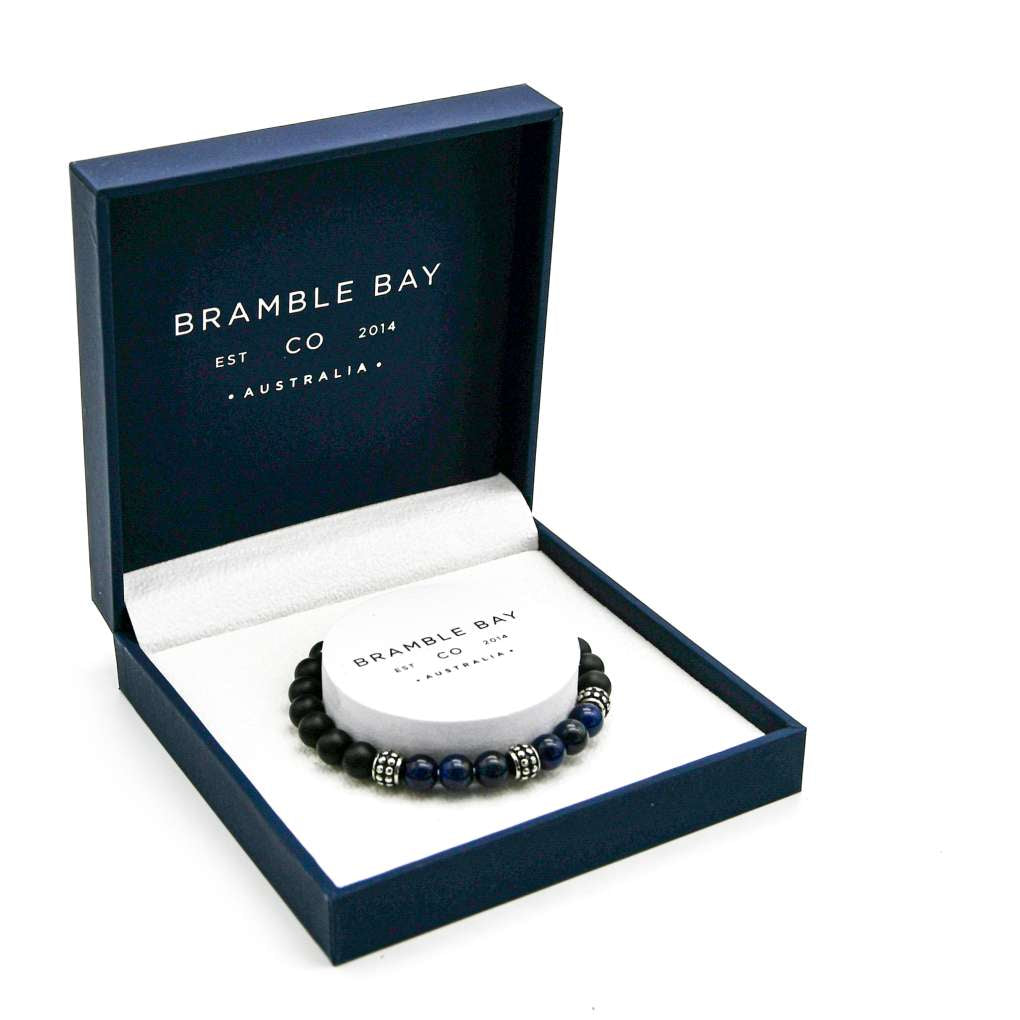 Bramble Bay Bracelet Uni Sodalite/Black Agate 8mm