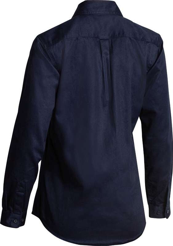 Bisley Ladies Drill Shirt Long Sleeve Bl6339
