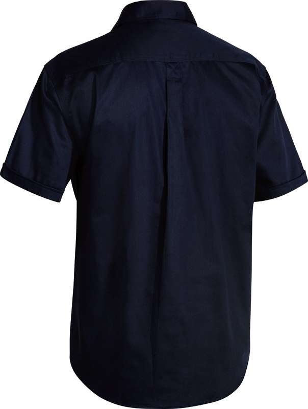 Bisley Closed Front Drill Shirt Short Sleeve Bsc1433