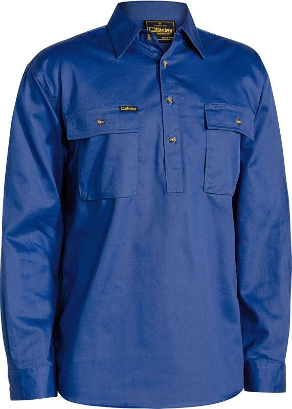 Bisley Closed Front Drill Shirt Bsc6433