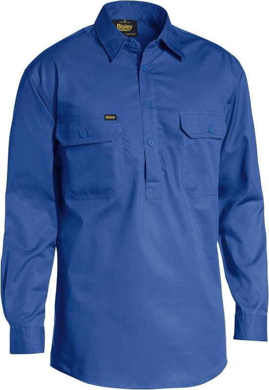 Bisley Closed Front Light Weight Drill Shirt Bsc6820