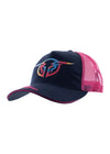 Bullzye Bullring Trucker Cap Navy Pink