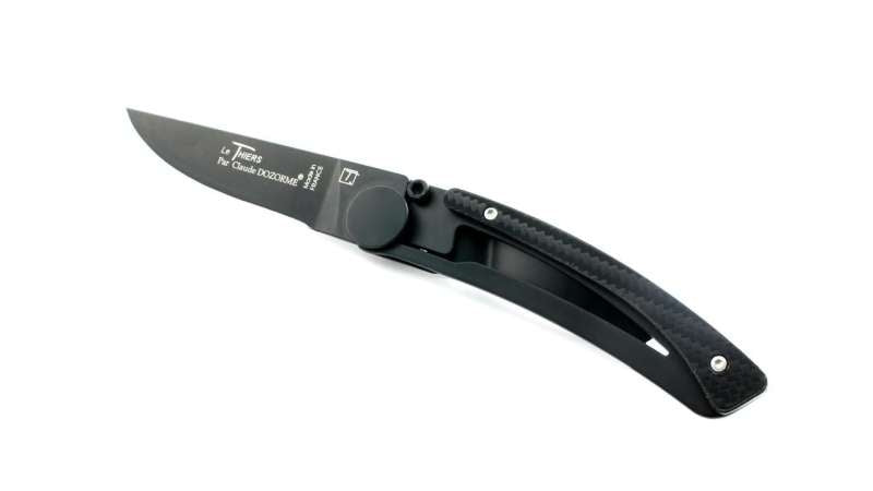 Thiers Liner Lock Knife Black 9Cm Blade