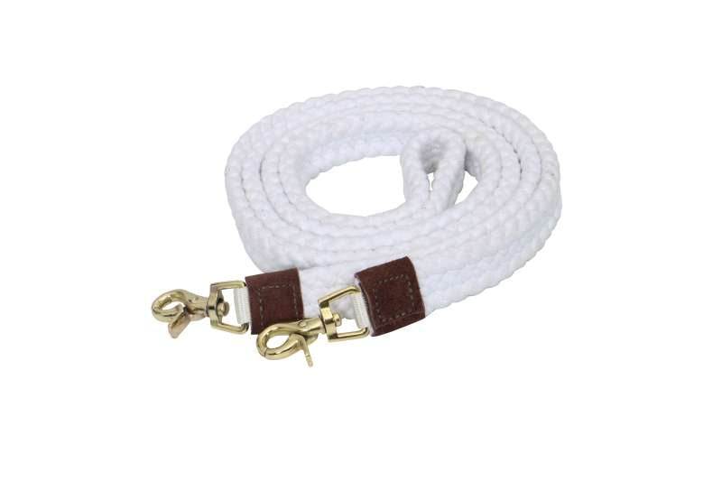 COTONFIELDS ROPING REIN 7FT 6INCH SINGLE BROWN