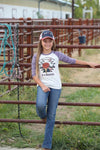 Cruel Girl Girls Be A Cowgirl 3/4 Tee