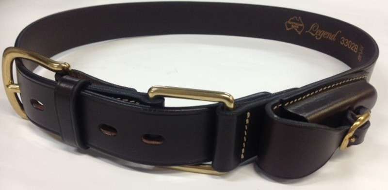 Legends Belt Brass Fittings W/Bkle Pouch