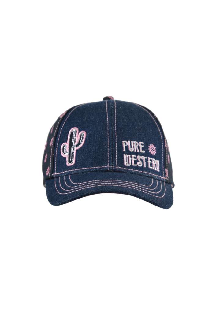Pure Western Kids Cactus Flower Cap