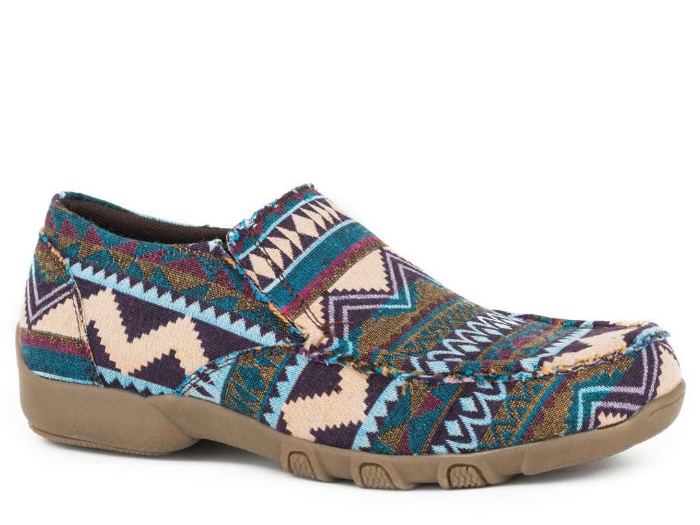 Roper Ladies Johnnie Blue Aztec