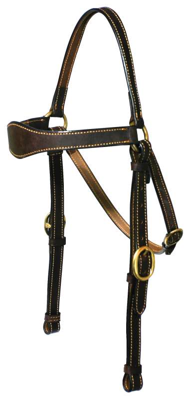 BRIDLE STOCKMASTER 3/4INCH LEATHER WITH REINS DARK