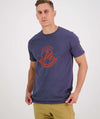 Swanndri Mens Original Print Tee Steel/Red