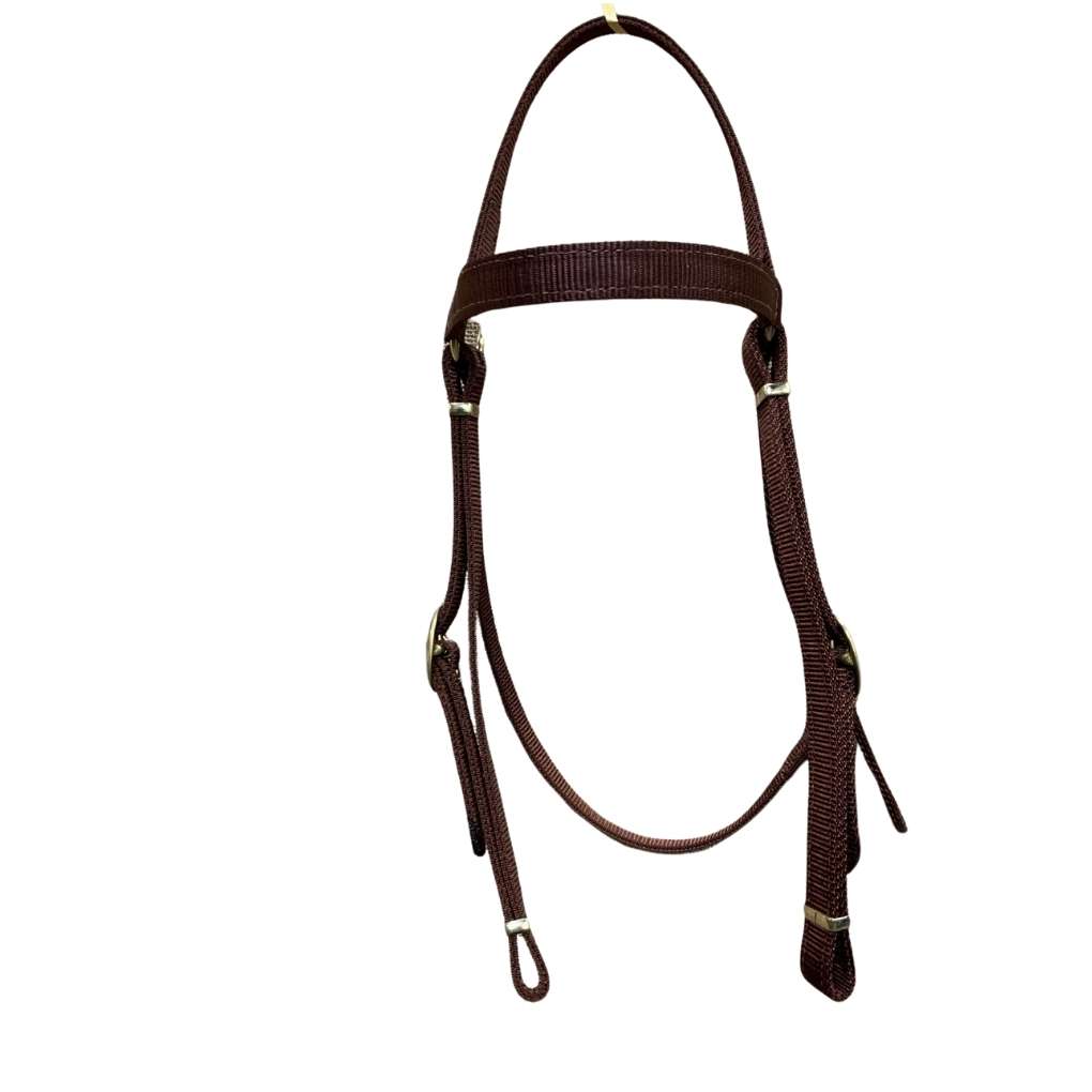 Tts Barcoo Bridle Head 3/4Inch Polywebbing Brass Bkles