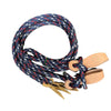 Tts Reins Yacht Braid 14Mm X 2.1M With Leather Slobber Straps