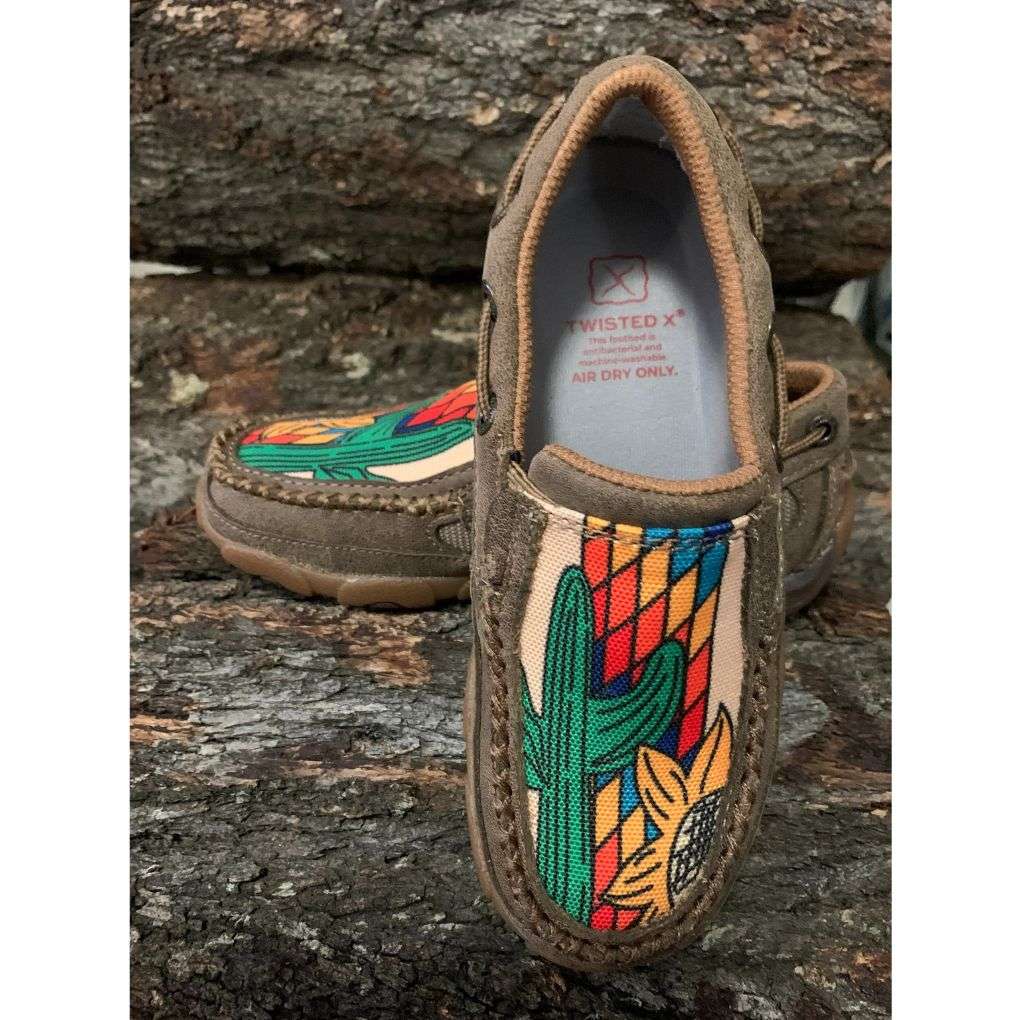 Twisted X Kids Cactus Sunflower Mocs