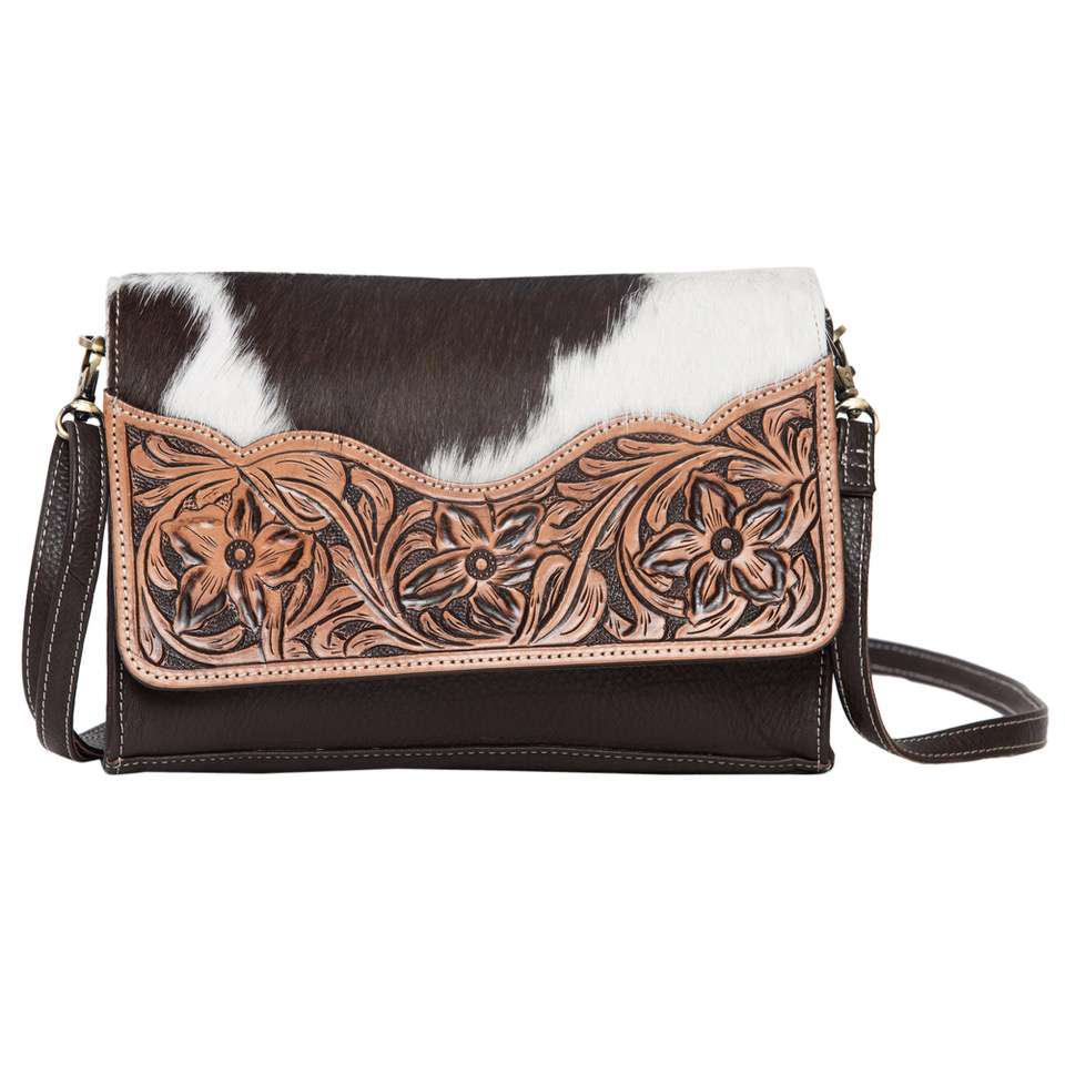 Design Edge Valencia Tooled Rectangular Flap Bag