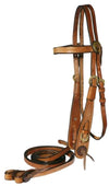 Texas-Tack Classic Western Work Bridle With Reins Leather